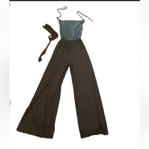 1970s Vintage Disco Style Jumpsuit Small to Medium
